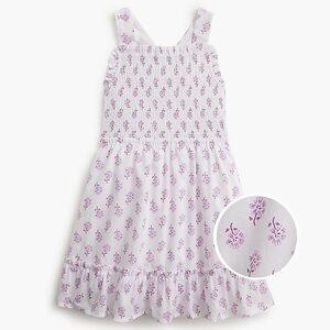 Crewcuts White and Purple Floral Dress